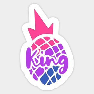 Pride'n'apple Bisexual King! Sticker